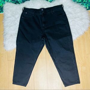 GAP black mom jeans casual trendy plus size 18 /34P.